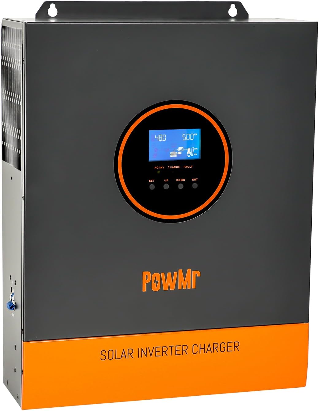 PowMr 5000W Photo voltaic Inverter 48V DC to 110V AC, Pure Sine Wave Output with 80A MPPT Cost Controller, Max.PV Enter 5500W, 500VDC, match for 48V Lead-Acid and Lithium Batteries, RV,Off-Grid System