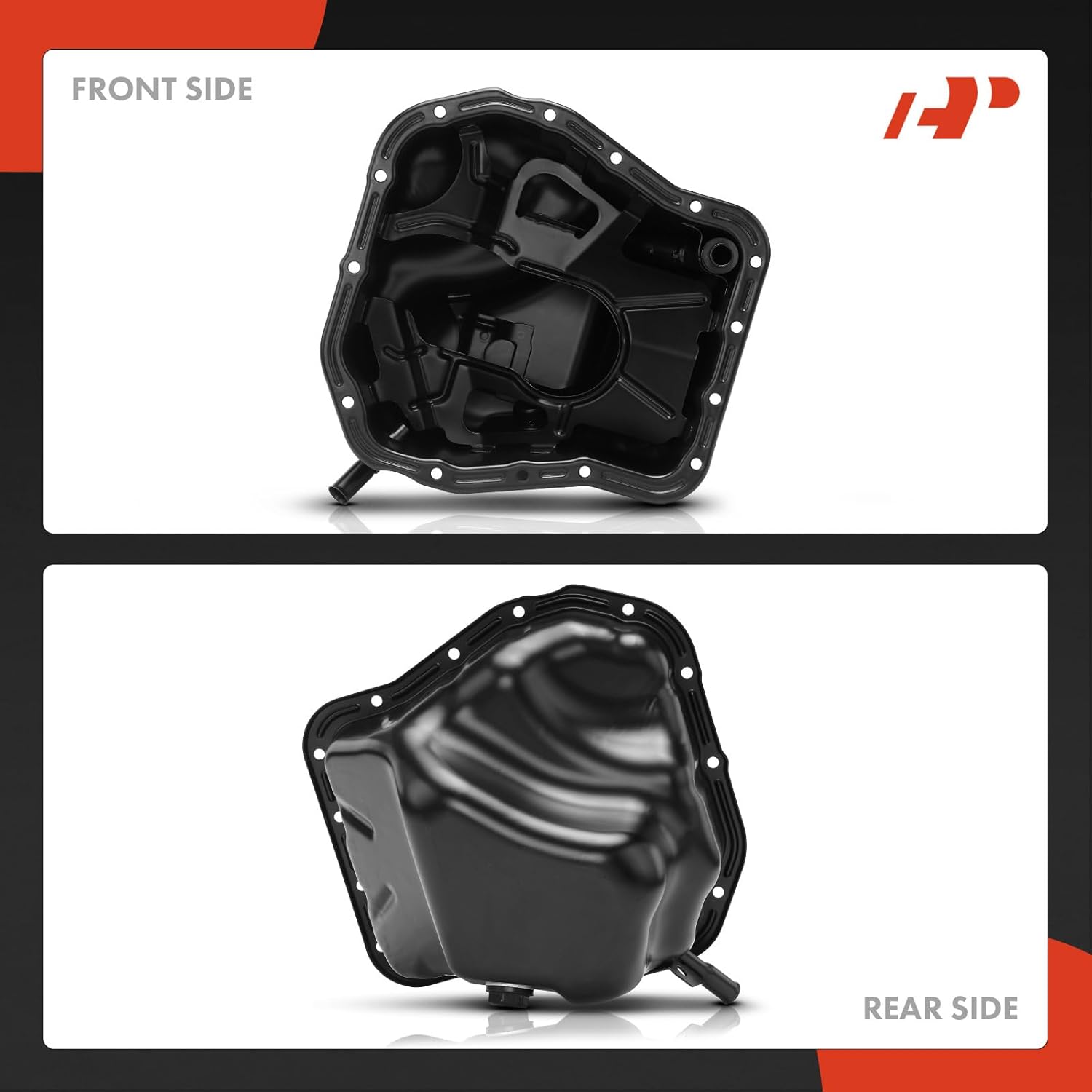 A-Premium Engine Oil Pan Sump with Drain Plug Compatible with Subaru Outback 2005-2005, Impreza 2004-2007, Legacy 2005-2005 & Saab 9-2X 92X 2006-2006, 2.5L, Replace # 11109AA131, 11109AA130