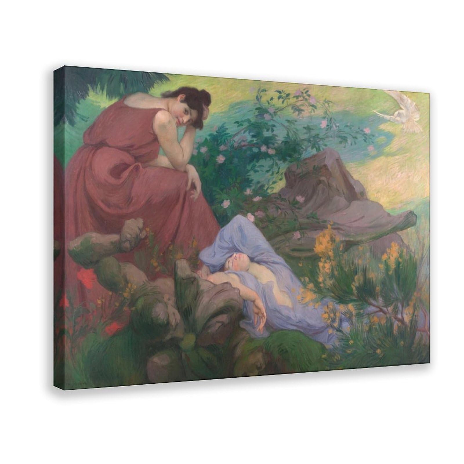 Séjour De Paix Et De Joie; Méditation Canvas Poster for Bedroom Decor Gift