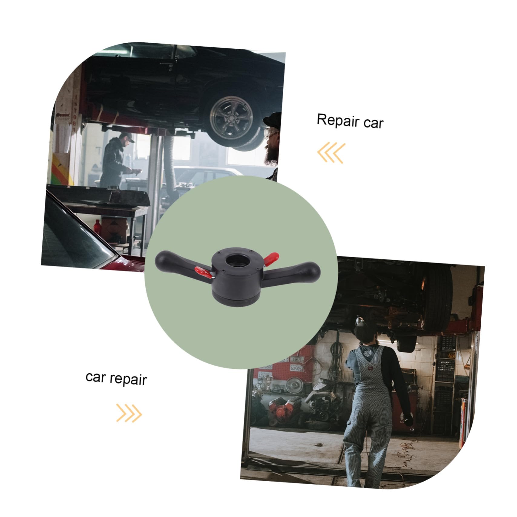 Abrazadera para Neumáticos Mejora la Estabilidad al Conducir de Plástico y Hierro Negra Resistente y Estable Adecuado para Reparación y Equilibrado de Ruedas