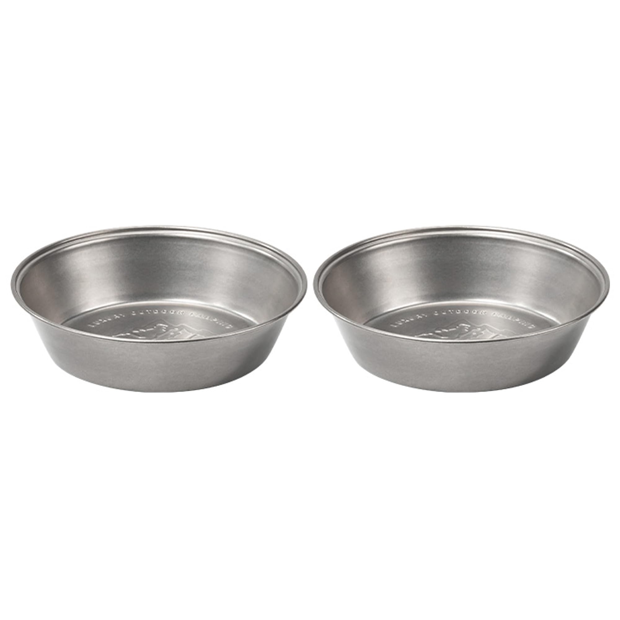 Assiettes de camping en inox pour vos repas chauds en randonnée et bivouac