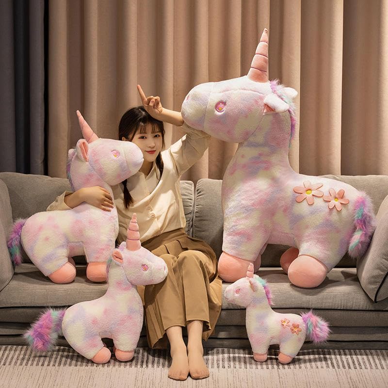 Image of Hug n Feel Premium 35cm Unicorn Soft Toy for Kids | Super Soft Cuddly Stuffed Animal Plush | BPA-Free, Non-Toxic & 100% Safe | Magical Unicorn for Girls & Boys (Assorted Pastel Colors, 1 Piece)