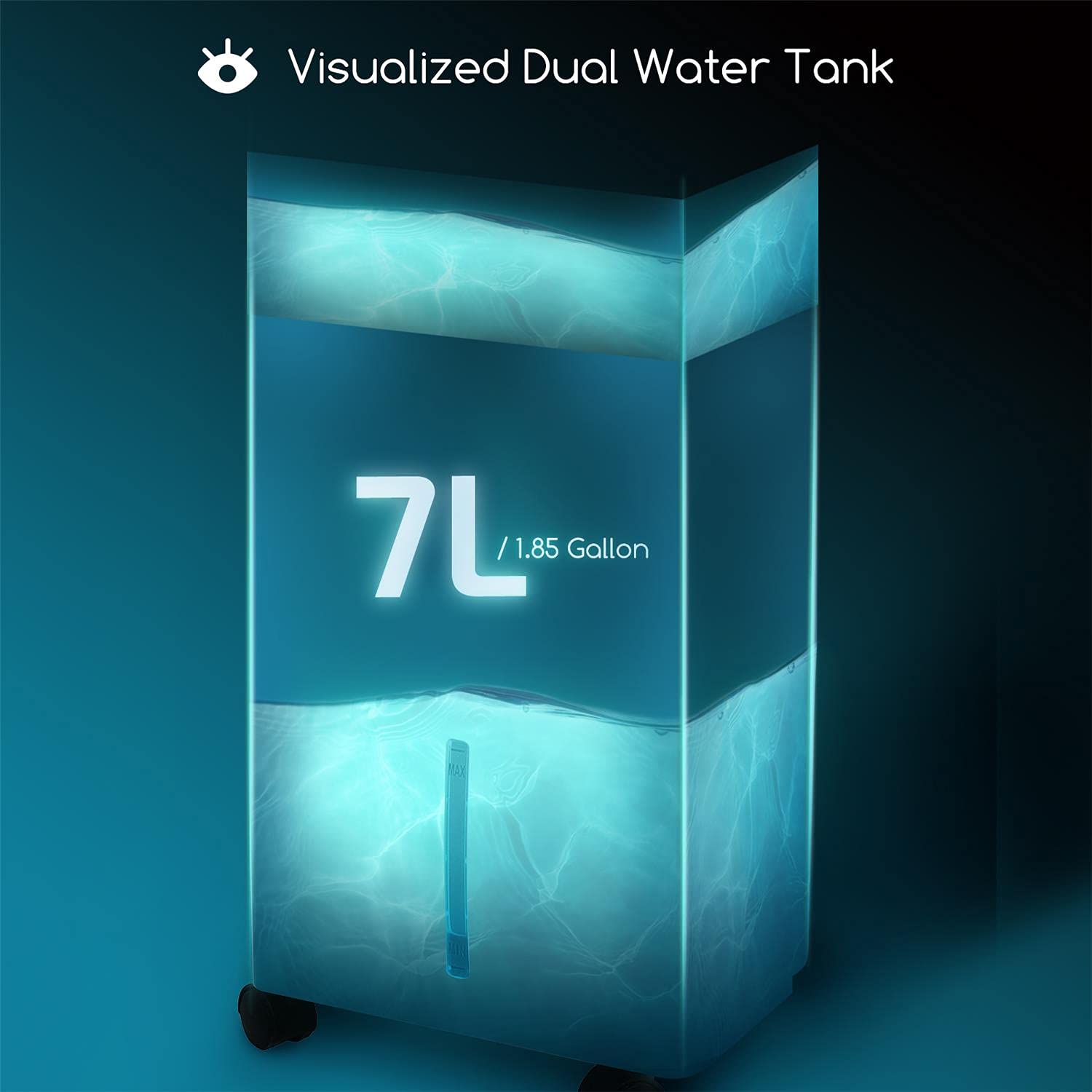 3in1 Portable Air Conditioner, Aigostar Evaporative Air Cooler with 3