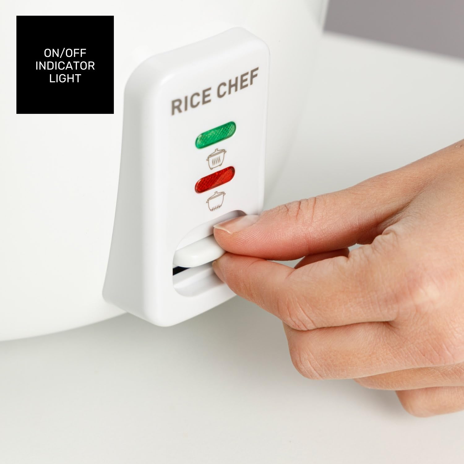 Taurus Rice Chef - Arrocera. 700W. Capacidad 1.8L. Revestimiento antiadherente. Función de cocción y mantenimiento del calor. Accesorio cocción al vapor. Blanco