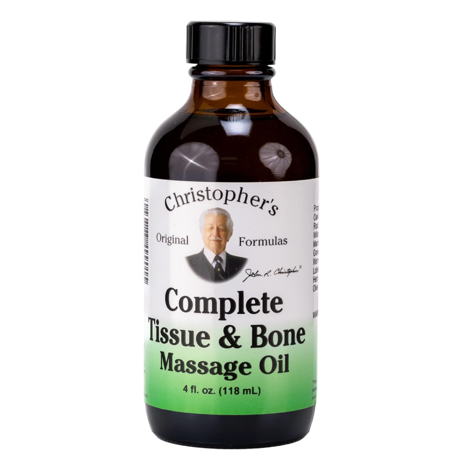Dr. Christopher's Formulas Complete Tissue and Bone Massage Oil, 4 Ounce