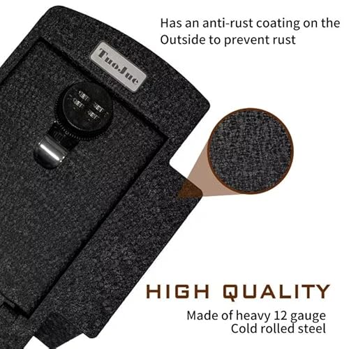 Center Console Safe Security Vault Interior Storage Box Compatible With 2005-2015 Toyota Tacoma,Four Digit Code Lock (2005-2015) #TOP1