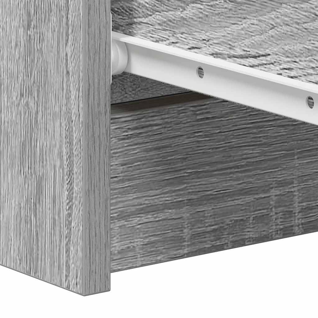 vidaXL Buffet Armoire de Rangement Organisateur de Maison Meuble de Salle de Séjour Salon Intérieur Sonoma Gris 60x35x98,5 cm Bois d'Ingénierie