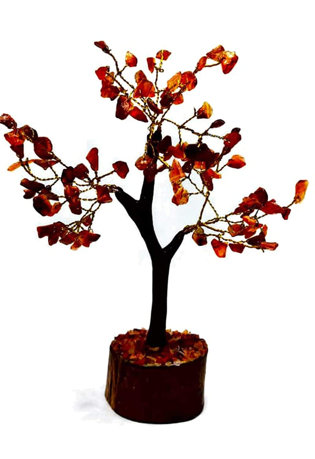 Buy Vastu Crystals Tree for Good Luck Energy Gemstone Plants Flora Crystal  for Healing Reiki Bonsai Vastu Fortune Money Tree for Home Office Decor  Gift Gold Wire 150 Bead Size 6inch (RED