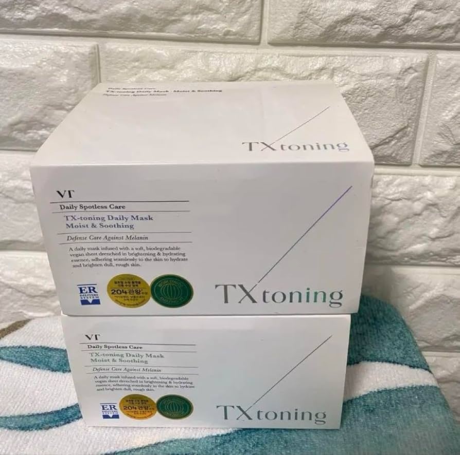 【新品未開封】VT TXトーニングデイリーマスク 30枚入り　5箱＋サンプル 楽天市場】【VT公式】【新発売】【 VT TXトーニング デイリー