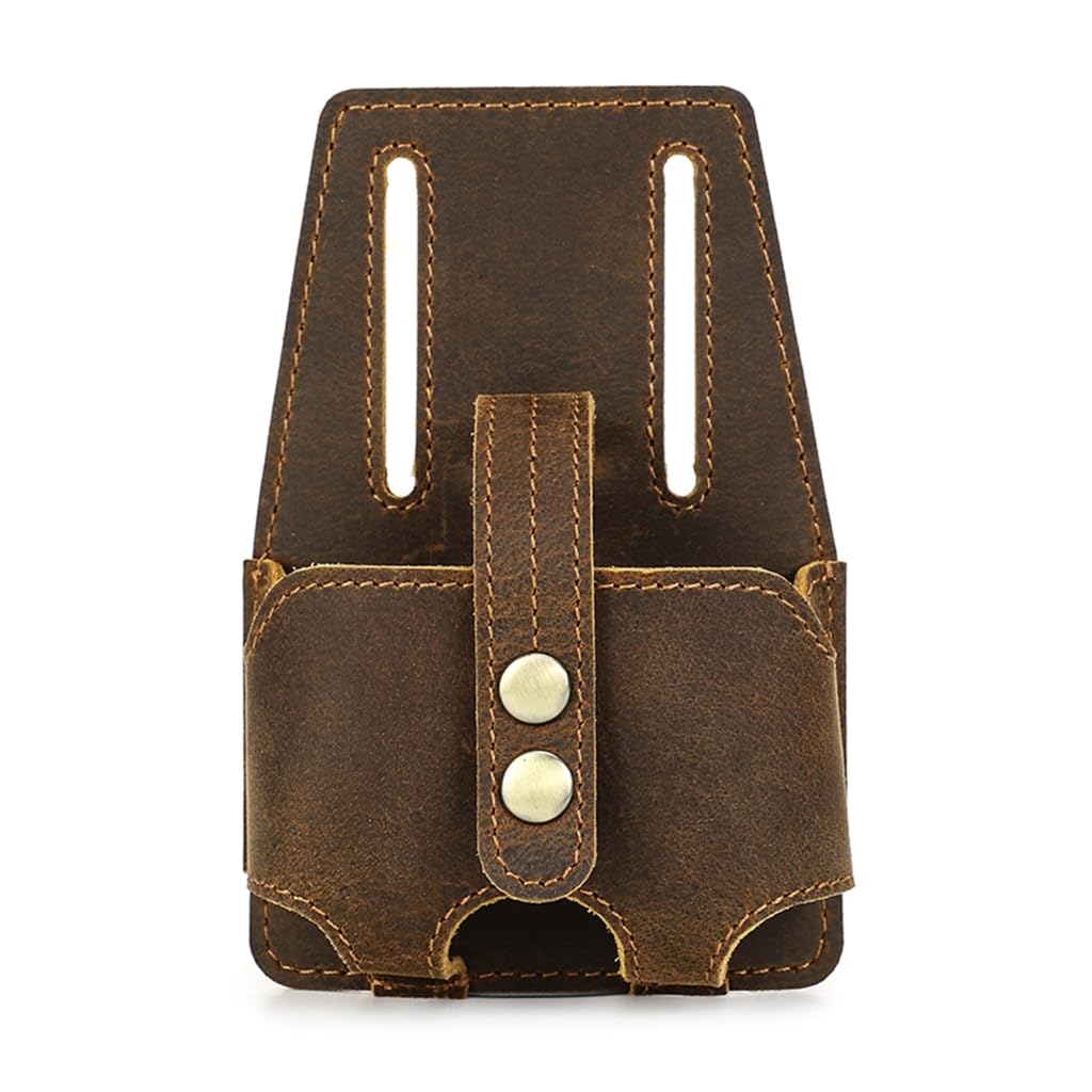 Sac de rangement élégant en cuir pour mètre ruban protection premium
