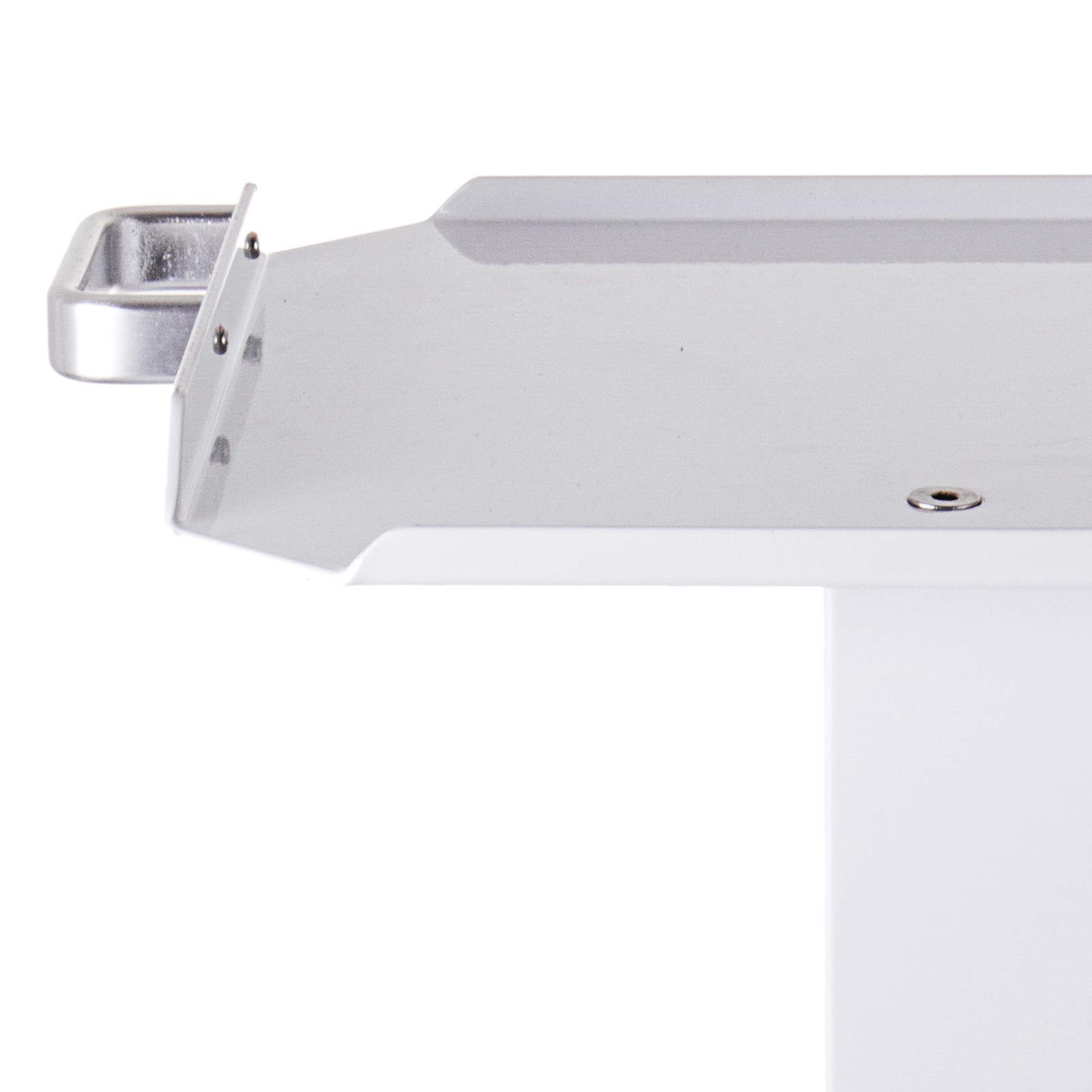 Carrello 3 Ripiani In Acciaio Inox Carrello Da Laboratorio Con 4 Ruote Per Ristorante E Laboratorio (Bianco)