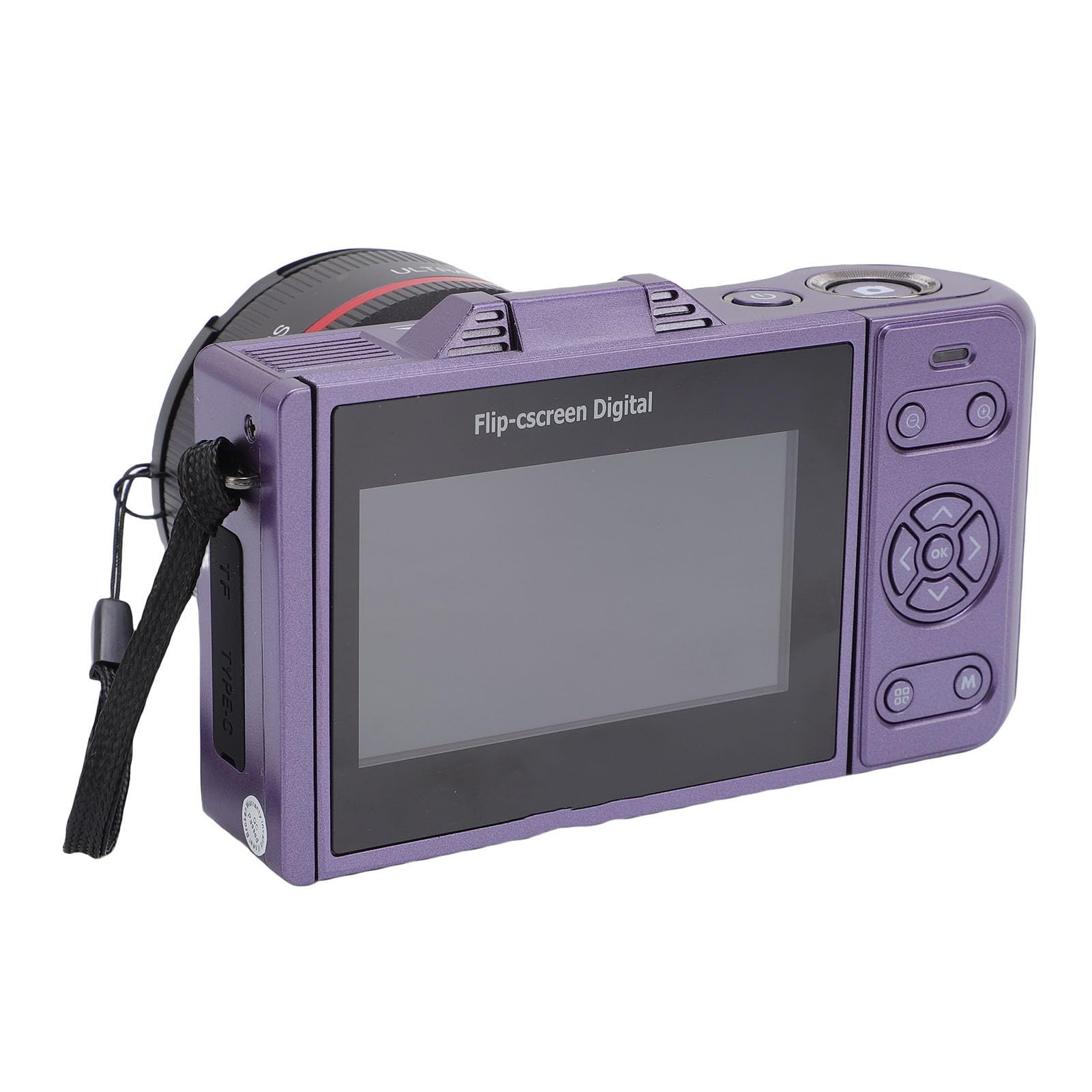 SENECESLI 4K Digital Camera, 64MP HD Digital Cameras for Photography, 18X Zoom Anti Shake Auto Focus and Compact Portable Vlogging Camera for Beginners (Violet)-picture-31
