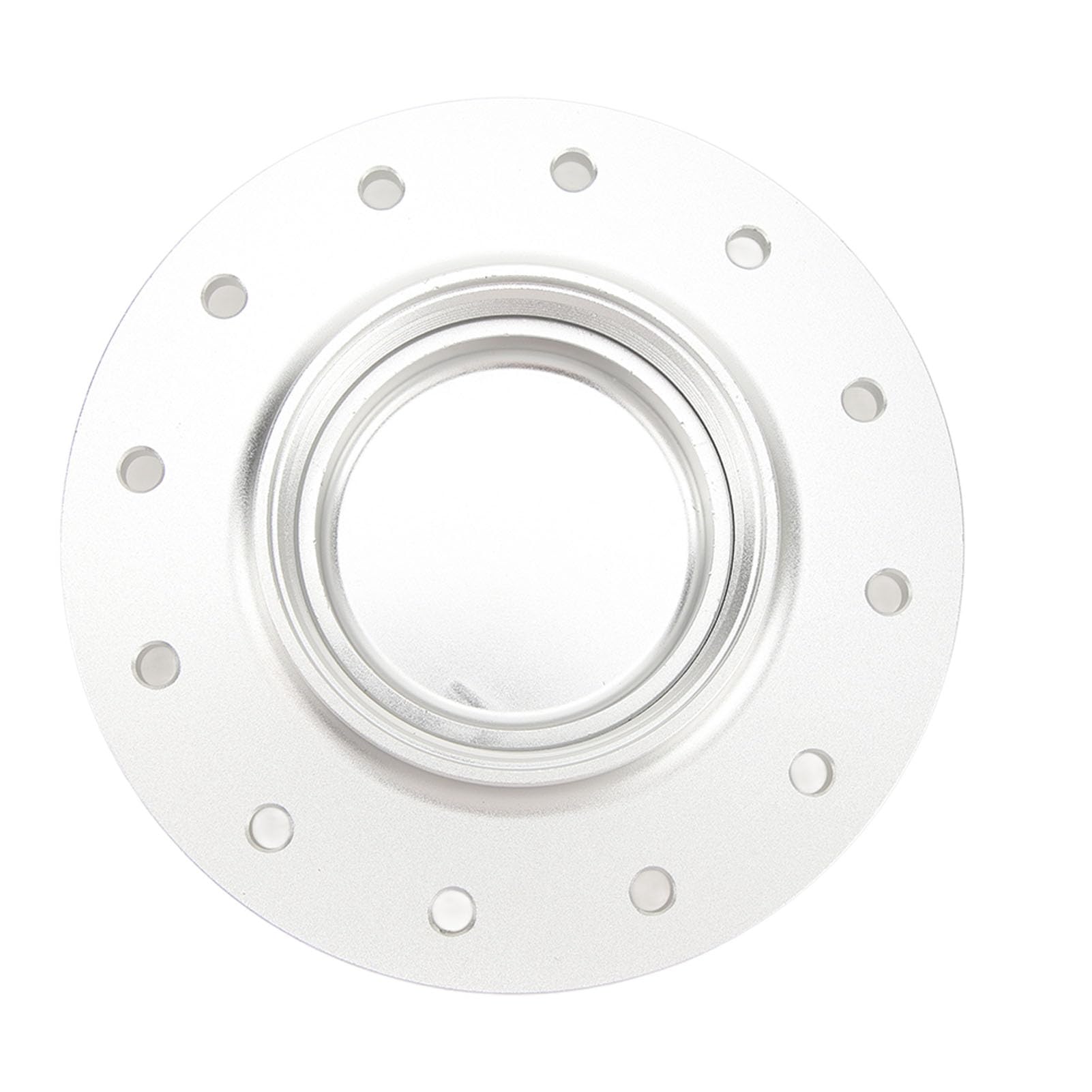 Ejoyous Korek Ogniwa Paliwowego, Kęs Aluminiowy, Konstrukcja z 12 śrubami Zapewniająca Niezawodne Uszczelnienie, łatwe Obracanie, Uniwersalne Dopasowanie do Samochodów (SILVER)