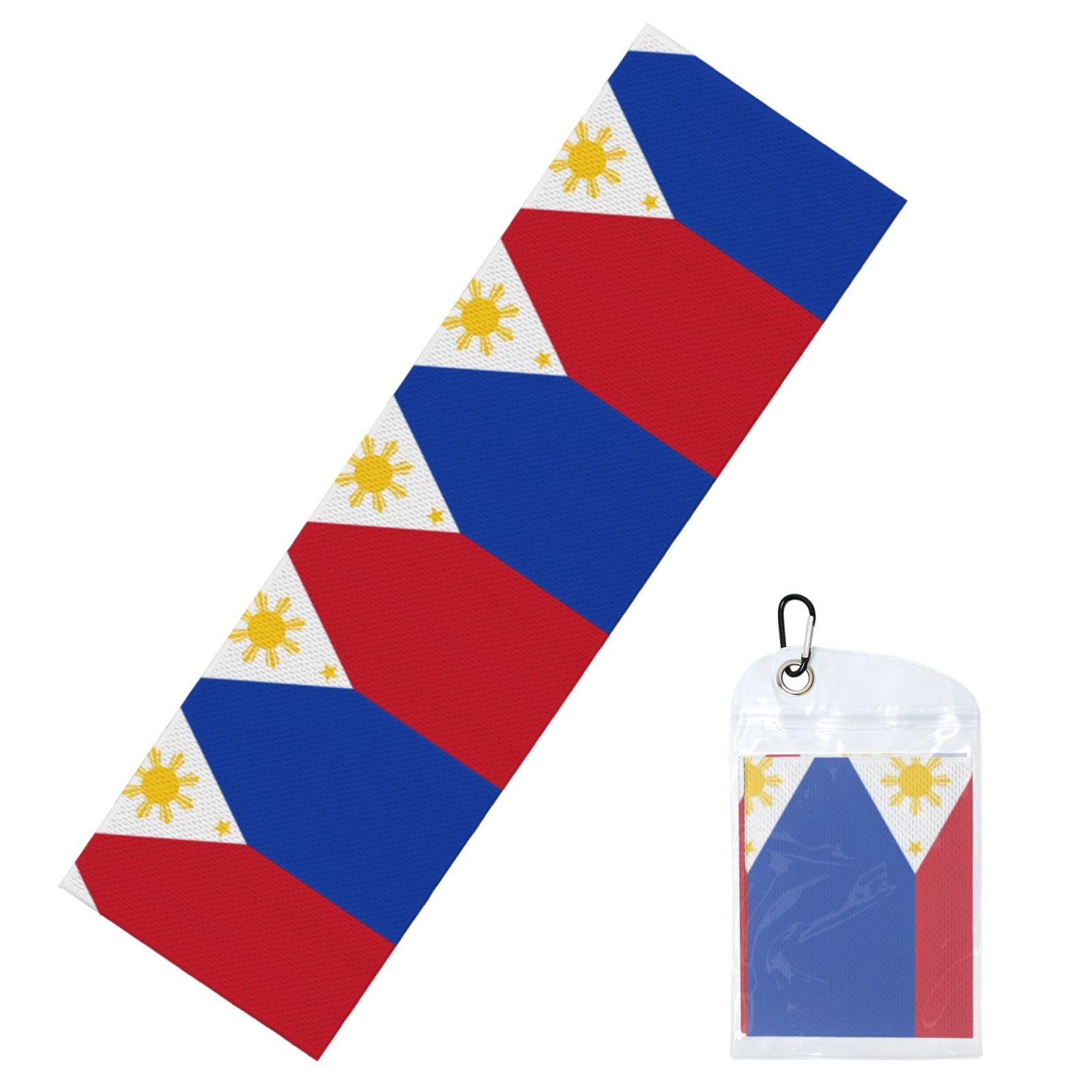 DUYIOKH Philippine flag Print Cooling Towel, Portable Towel for Gym Workout Golf Beach World Cup Sports Hot Weather