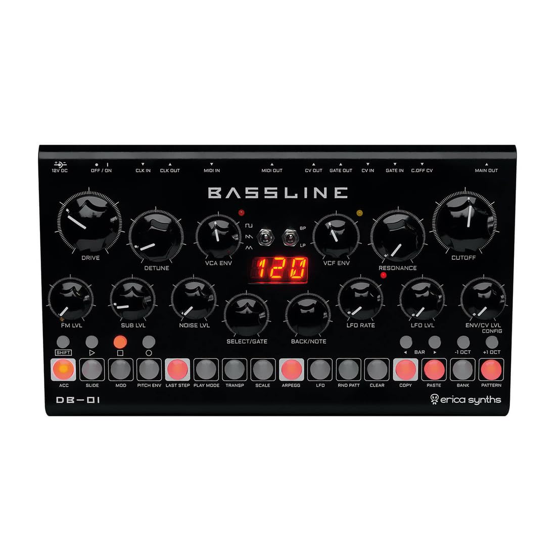Erica Synths BASSLINE DB-01 ベースシンセサイザー Amazon.com: Erica Synths Bassline DB-01 Desktop Bassline