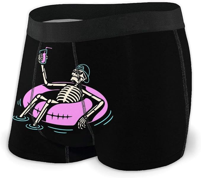XCNGG Mens Boxer Briefs Skeleton Vacation Underwear Stylish Comfortable