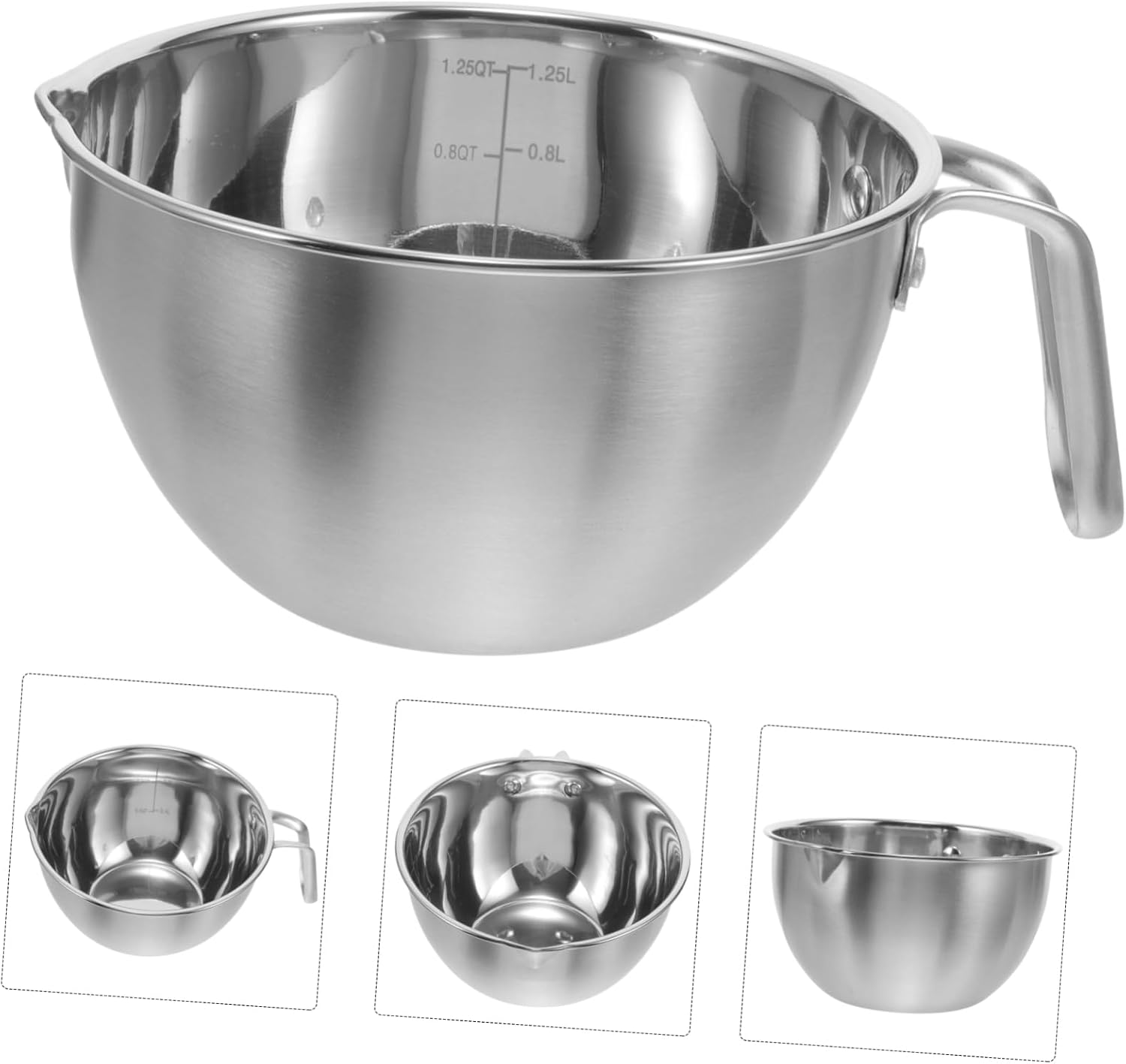 FRCOLOR Stainless Steel Melting Pot Chocolate Fondue Pot Candy for Home Kitchen