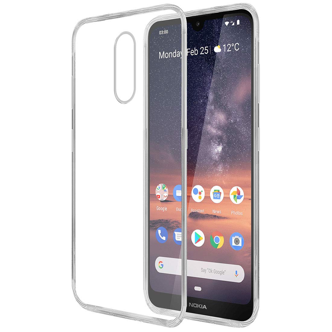 Casotec Crystal Clear Back Case for Nokia 3.2 | Raised Bumps for Camera & Screen Protection | Clear Soft Silicone Back Case Cover for Nokia 3.2 (TPU | Transparent) (B07V9GSH37) Amazon Price History, Amazon Price Tracker