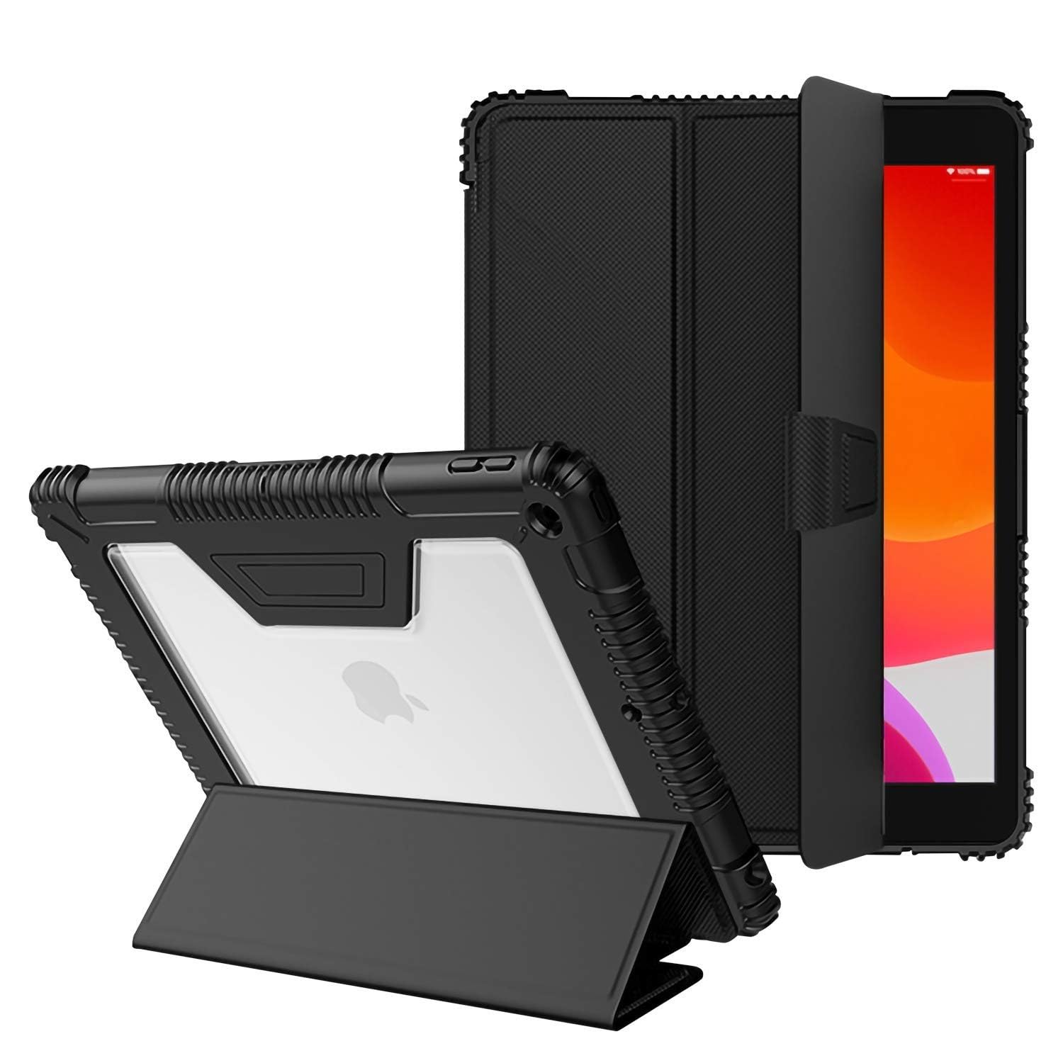 eller santé® STALWART Leather Back Flip Stand Cover for Apple iPad 7th|8th|9th Generation 10.2 inch with Transparent Back Smart Tri-Fold Pencil Holder Case - Black (B0CW3G4WX9) Amazon Price History, Amazon Price Tracker