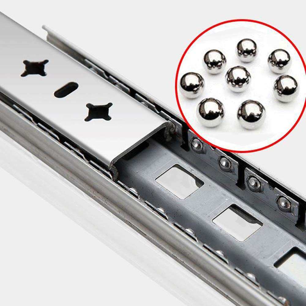 Wytrzymałe prowadnice do szuflad 650 mm, pełny wysuw, prowadnice z cichym domykiem, płynny mechanizm łożysk kulkowych, idealne do kuchni i mebli, niezawodne okucia do szuflad