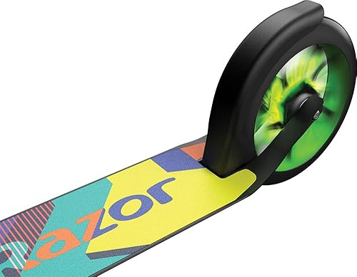 Miniatura 9 de Razor Patinete A5 Lux Kick para niños de 8 años en adelante, ruedas de uretano de 8 pulgadas, acabado anodizado con colores y gráficos llamativos,
