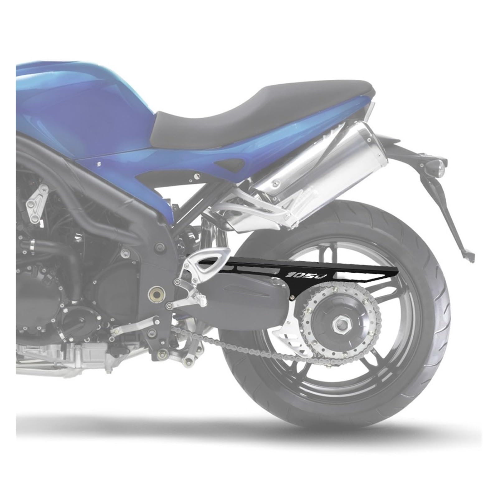 Pasuje Do Speed ​​Triple 1050 2005-2010 CNC Aluminiowa Osłona Łańcucha Tylna Zębatka osłona zębatki silnika łańcucha