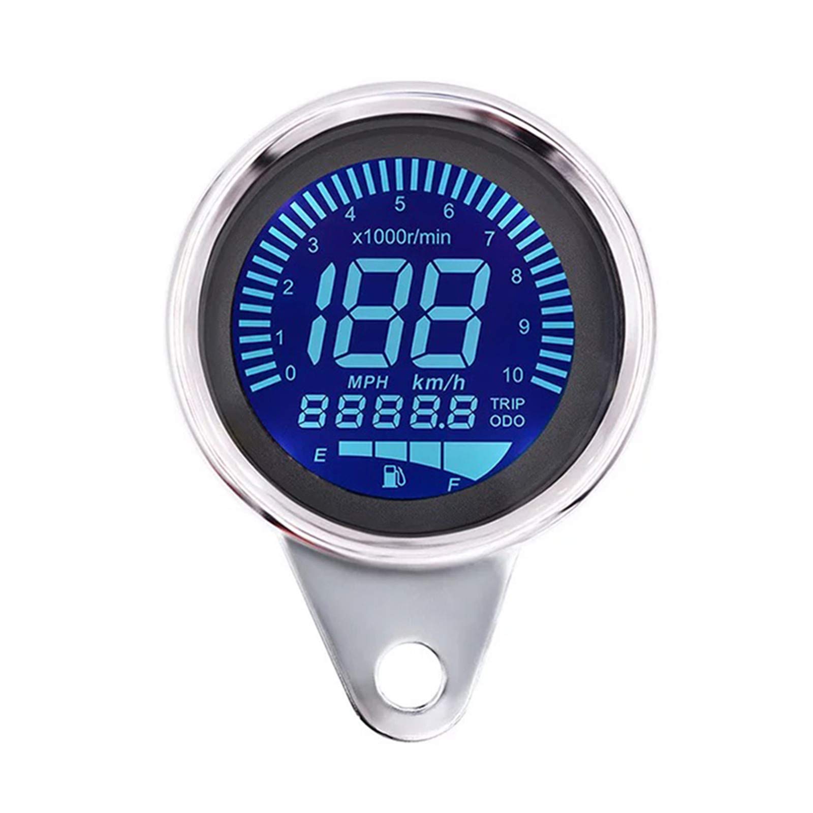 Buy 12V Universal Digital Motorbike Speedometer Tachometer Oil Level