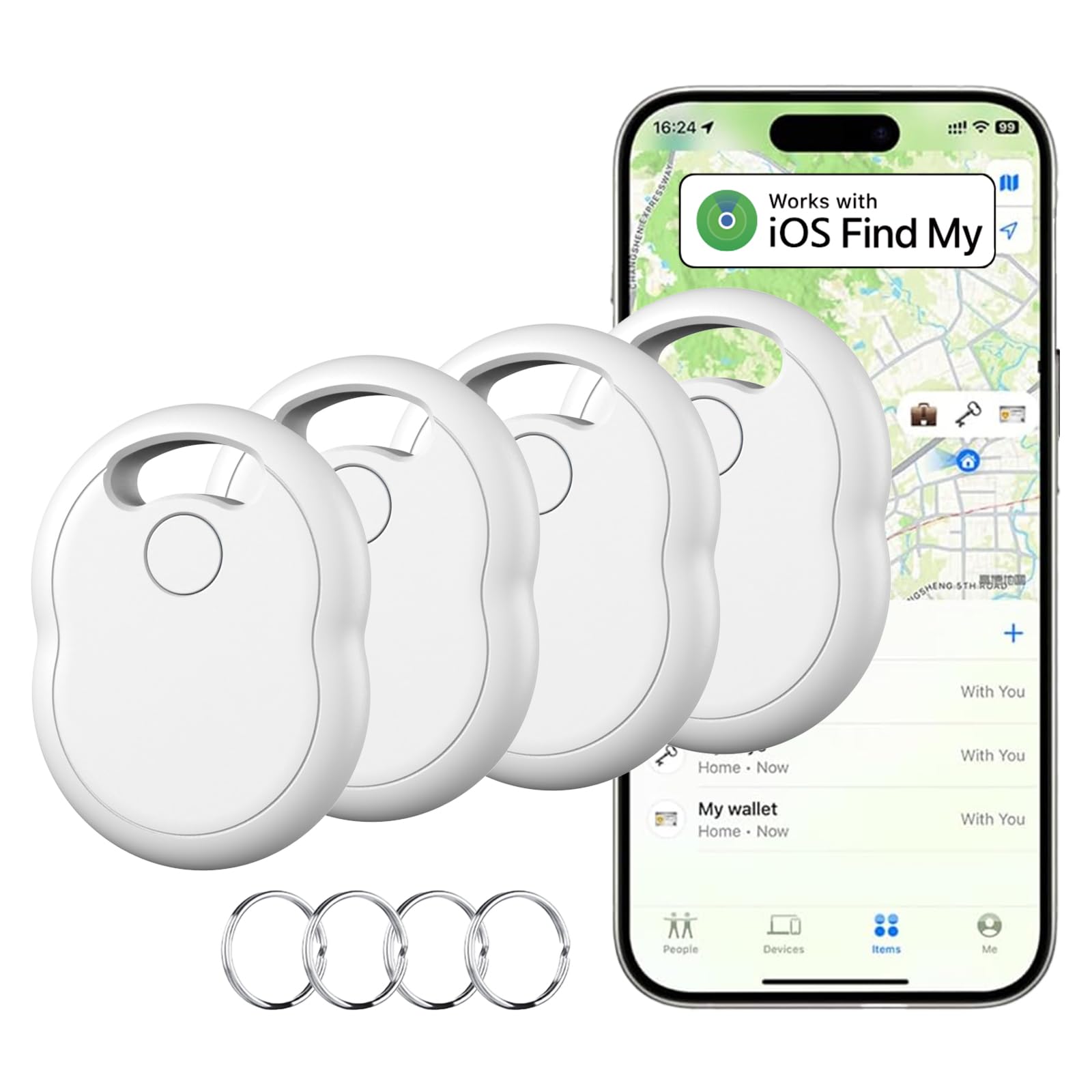 Smart Bluetooth Tracker-4 Pack-White-picture-25