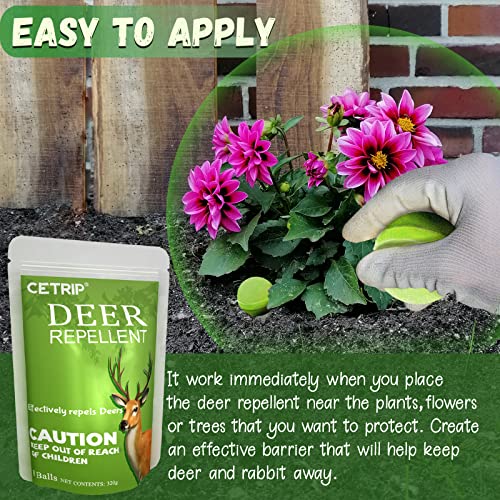 Suphanlin Cetrip Deer Repellent,8 Pack Deer Repellent For Plants, Deer Deterrent For Garden,Deer Repellent For Yards Powerful,Deer Repellent Balls,Deer Out Outdoor Use For Homes, Gardens,Landscaping #TOP6
