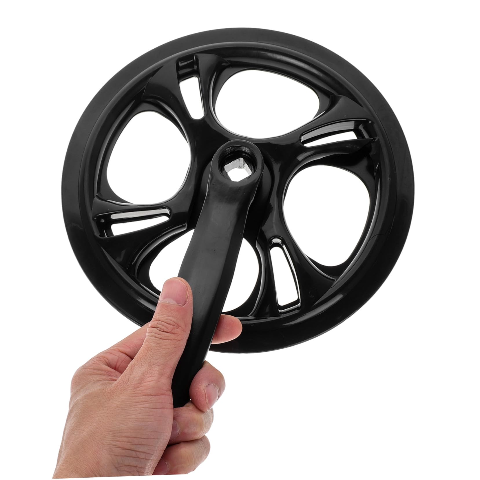 Mikinona Guarnitura velocità Singola Nera in Ferro, Set 1 per Bici | Design Antiscivolo Catena, Struttura Leggera e Richiudibile, per Uscite Outdoor e Gite Tranquille