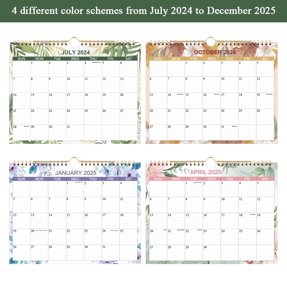 Amazon.com: 2024-2025 Calendar - Wall Calendar 2024-2025 Runs from July 2024 - December 2025, 18 Months Calendar with Thick Paper for Planning and Organizing at Home or Office, 8.5 x 11 In, Green Leaf : Office Products amazon-com-2024-2025-calendar-wall-calendar-2024-2025-runs-from-july-2024-december-2025-18-months-calendar-with-thick-paper-for-planning-and-organizing-at-home-or-office-8-5-x-11-in-green-leaf-office-products