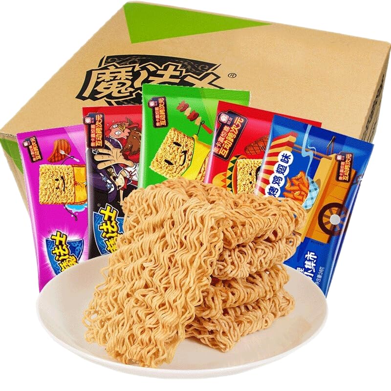 Chinese food Noodles 魔法士干脆面 混合口味 整箱 方便面 混合口味48包