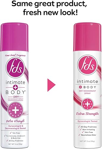 Miniatura 7 de FDS Spray desodorante íntimo, extra fuerte, 2 onzas (paquete de 3) espray femenino para frescura durante todo el día y protección contra olores pH