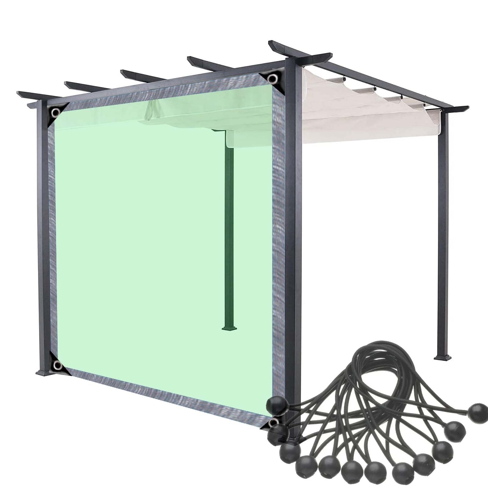 Cortina impermeable para exteriores con polietileno elástico duradero y resistencia pluvial