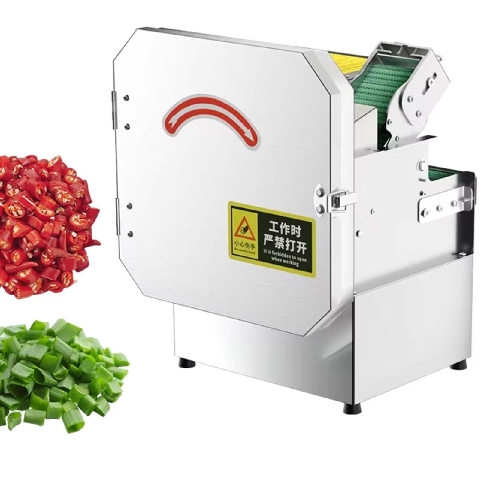 Krajalnica do szczypiorku, elektryczna krajalnica do warzyw o mocy 200 W, siekaczka do szczypiorku, do imbiru, chili, ziemniaków, ogórków, 150 kg/godzinę, siekaczka do szczypiorku, pietruszki