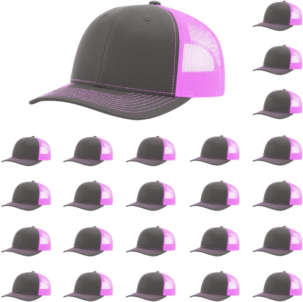 Richardson 112 Classic Six-Panel Adjustable Snapback Trucker Cap | Bulk Packs Available