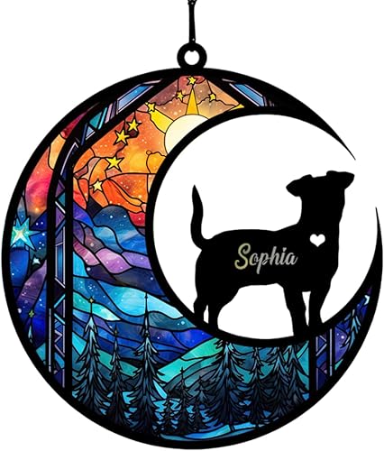 Atrapasoles personalizado para perros, atrapasoles conmemorativo para perros, regalo de pérdida de condolencias de mascotas, decoración de perro con