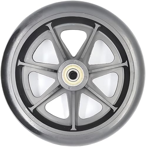 Reemplazo de rueda sólida de 6 pulgadas para sillas de ruedas, rodillos, andadores, rueda trasera de repuesto de andador de 6 pulgadas, modelos