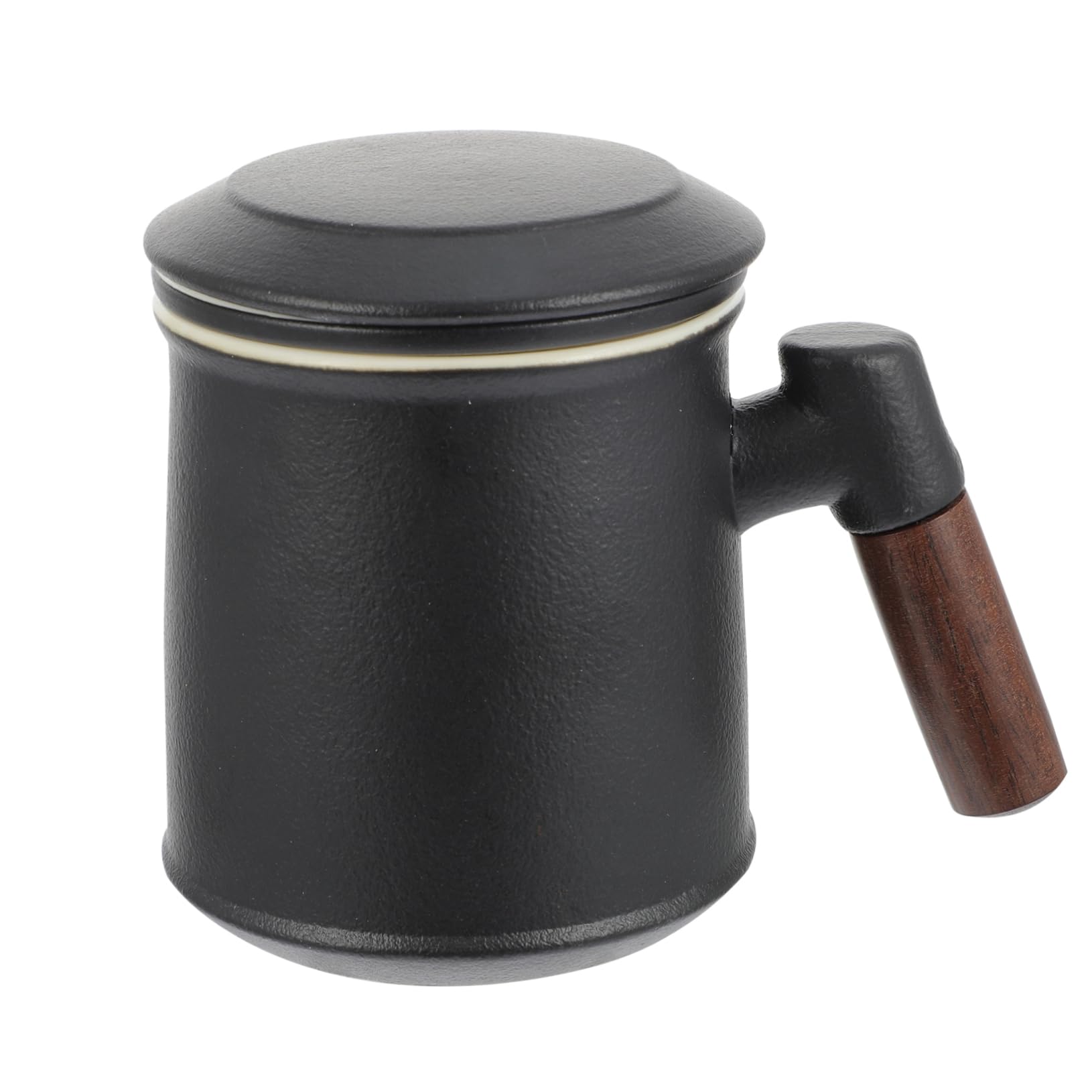 Tasse à café en porcelaine noire et design thé Fu vintage de haute qualité