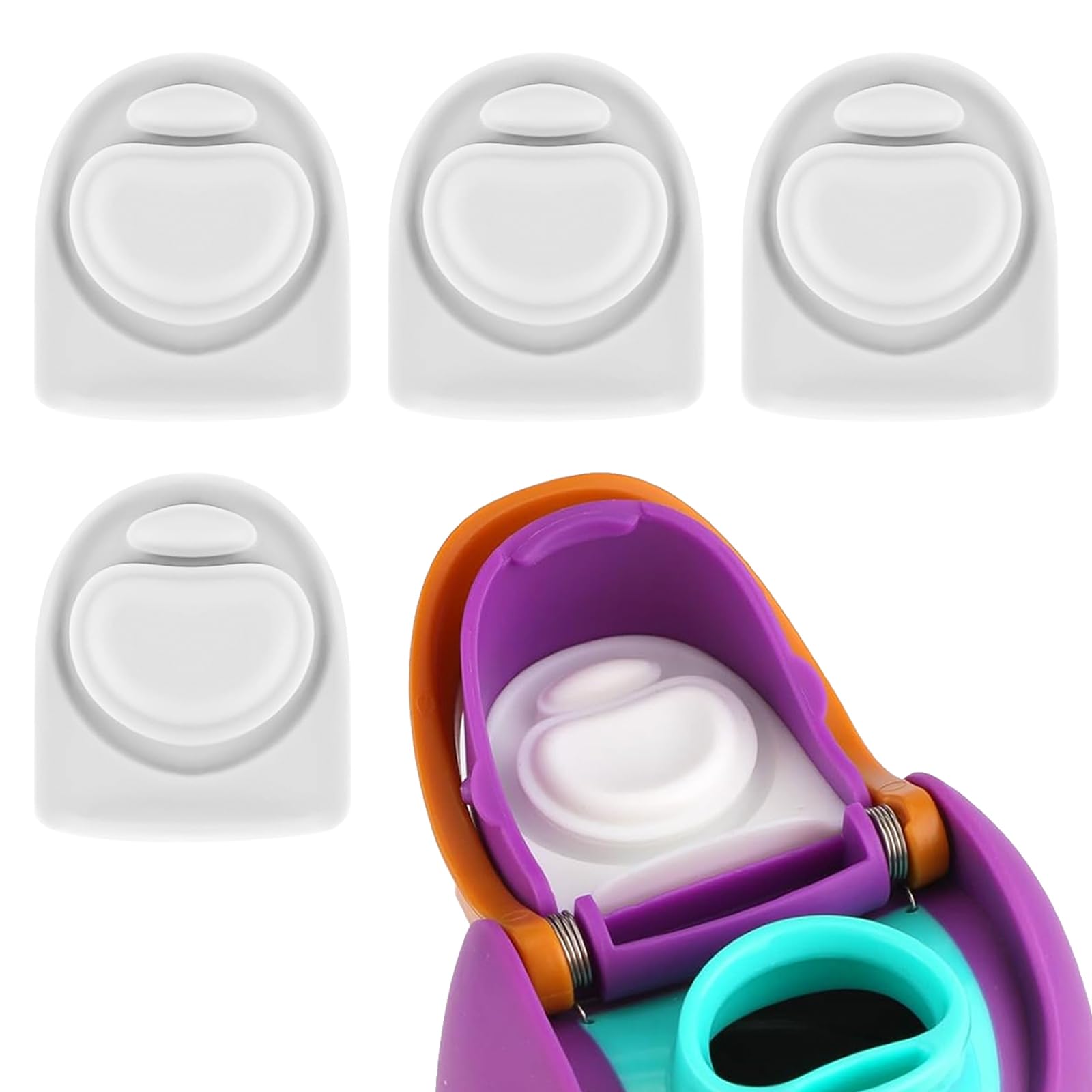 BMSQOFD 4pcs Replacement Stopper Seal Compatible with Owala FreeSip 24oz 32oz,Water Bottle Lid Insert Cap Silicone Seal Parts for Owala 16/19/24/32/40oz Spout Gasket Mouth piece Accessories LS2