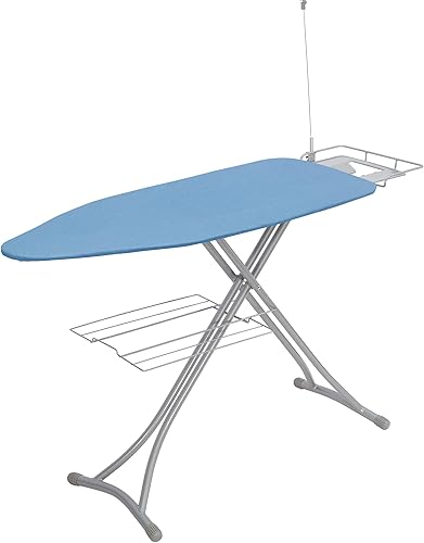 Miniatura 1 de STO STO Tabla de planchar de 48 x 18 pulgadas con soporte para hierro, 7 opciones de altura de hasta 37 pulgadas, tabla de hierro plegable de tamaño