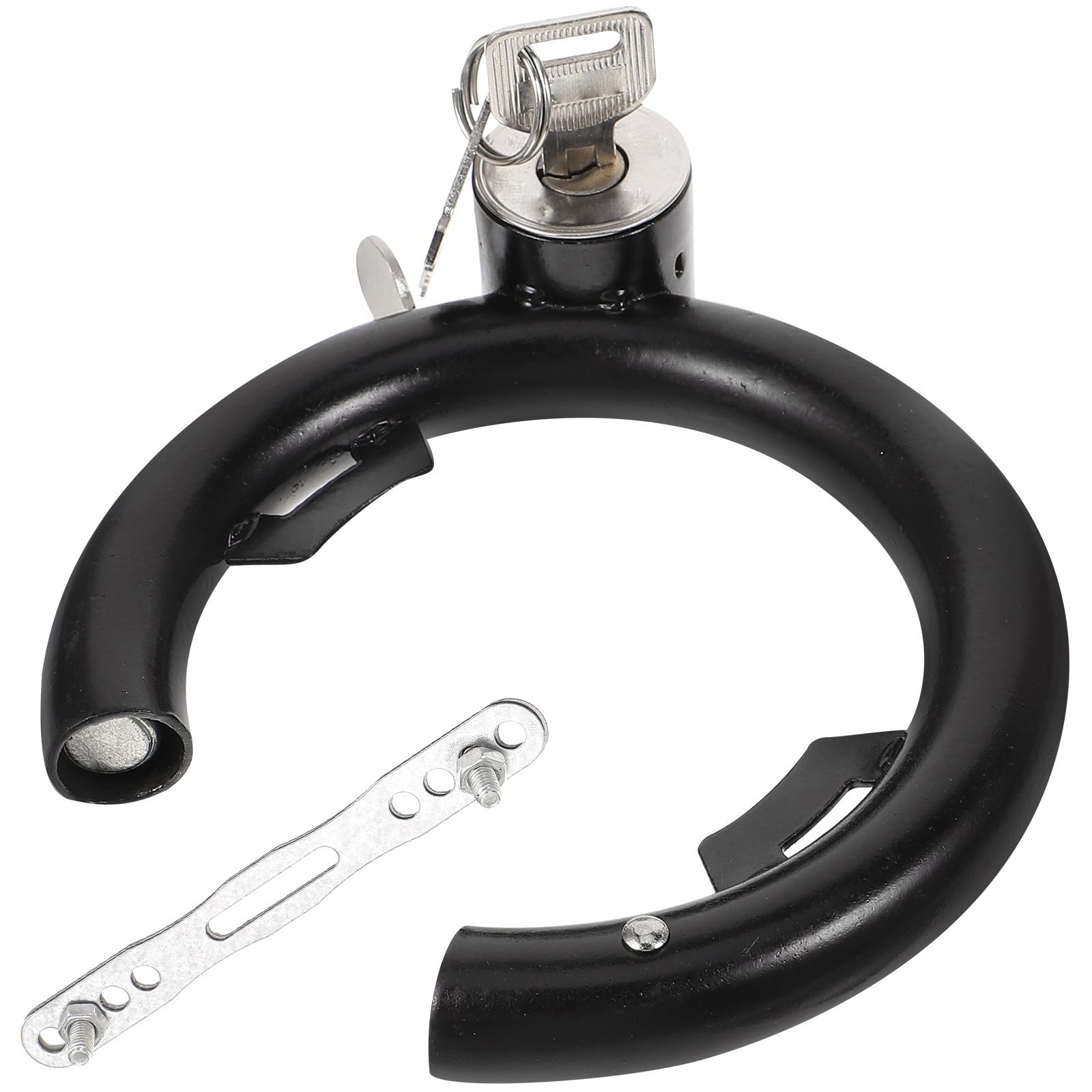 Lucchetto Rotondo Per Bicicletta in Metallo Resistente All Usura Adatto Manubri Telai e Portapacchi Per Mountain Bike Biciclette Standard e Scooter