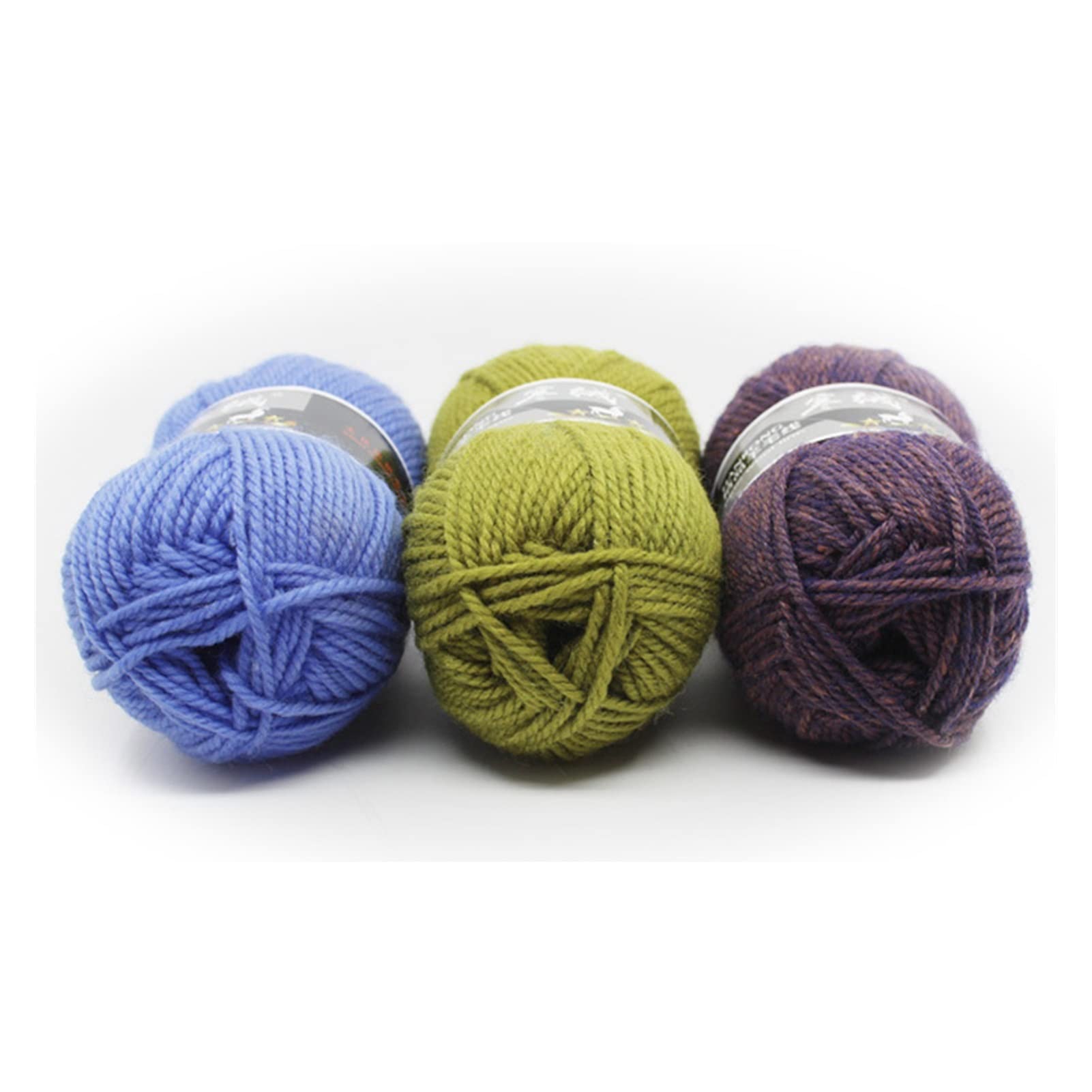 5pcs Lana Filato Maglia Maglia Maglione Sciarpa Ambientale Lavorato a Maglia all'Uncinetto Spessa Bastone ago Filato Filo Lana Filati (Color : 2002)