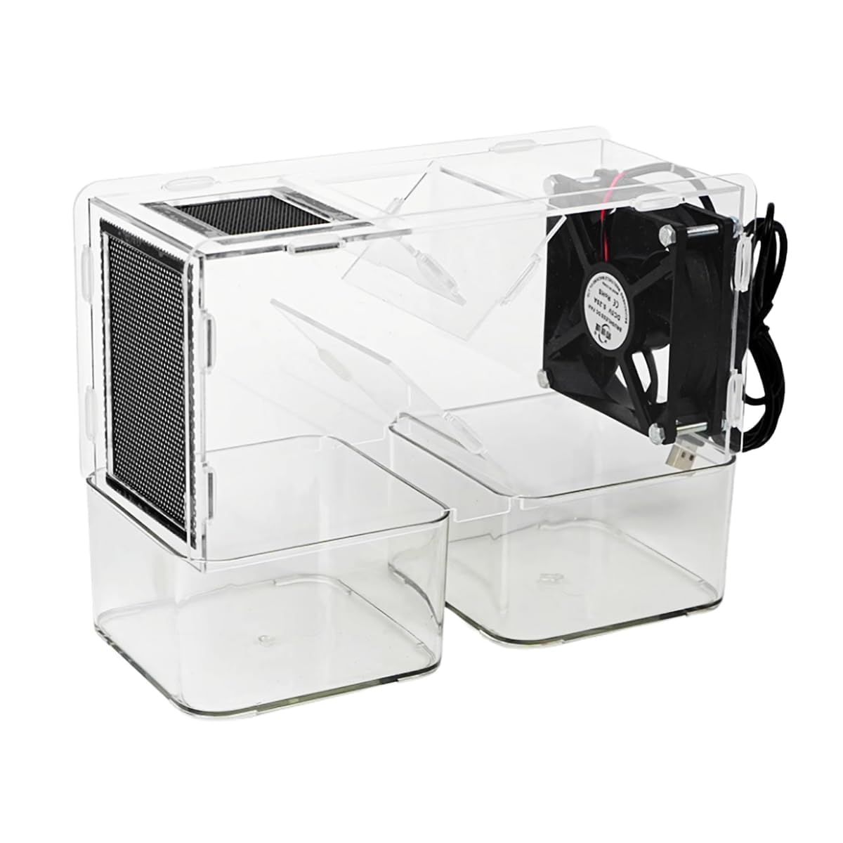 Soplador de semillas de pájaros con ventilador regulable para mijo limpio