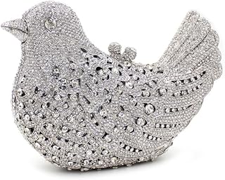 Rhinestone Bird Clutch Purse Women's Full Crystal Evening Bag for Wedding Party Handbag