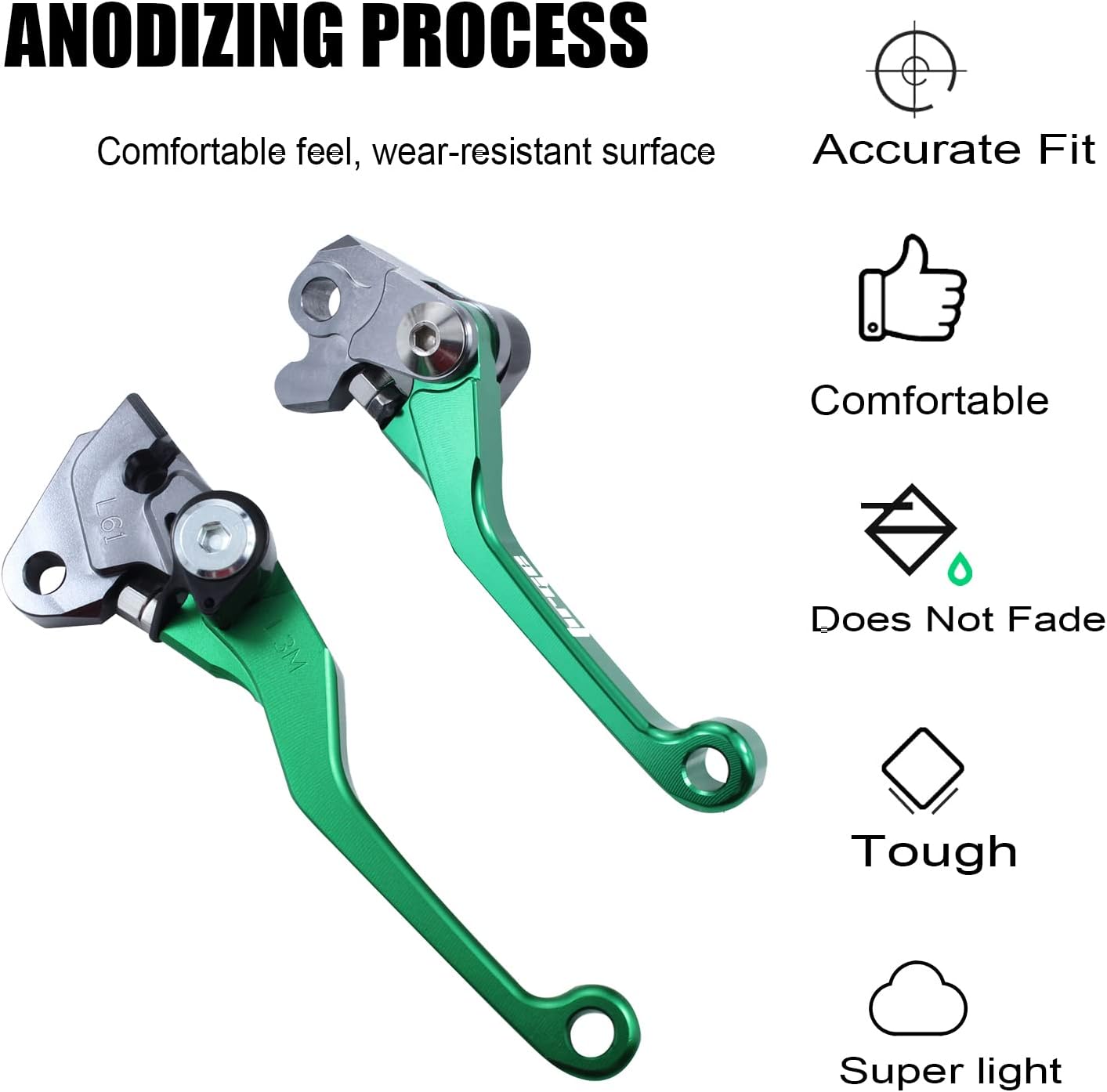 CNC Motorcycle Billet Foldable Pivot Clutch Brake Lever Handle for kx125 06-08 kx250 05-08 xk250f 05-12 kx450f 06-18 Dirt Bike