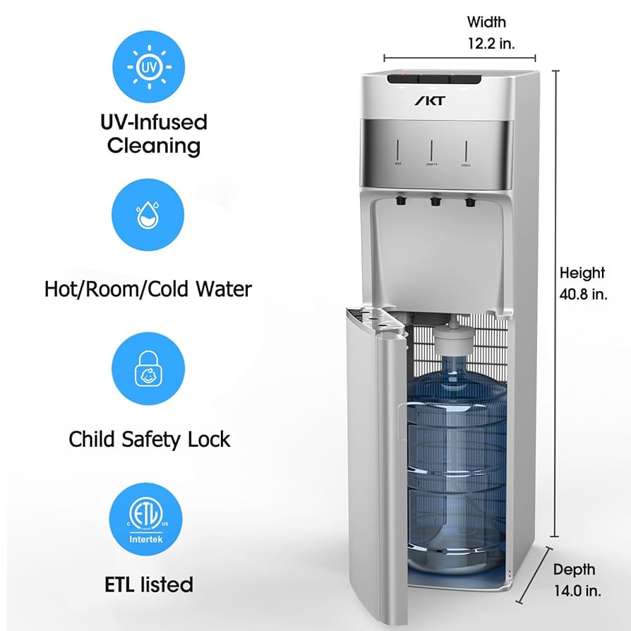 IKT Self-Cleaning Bottom Load Water Cooler Dispenser For