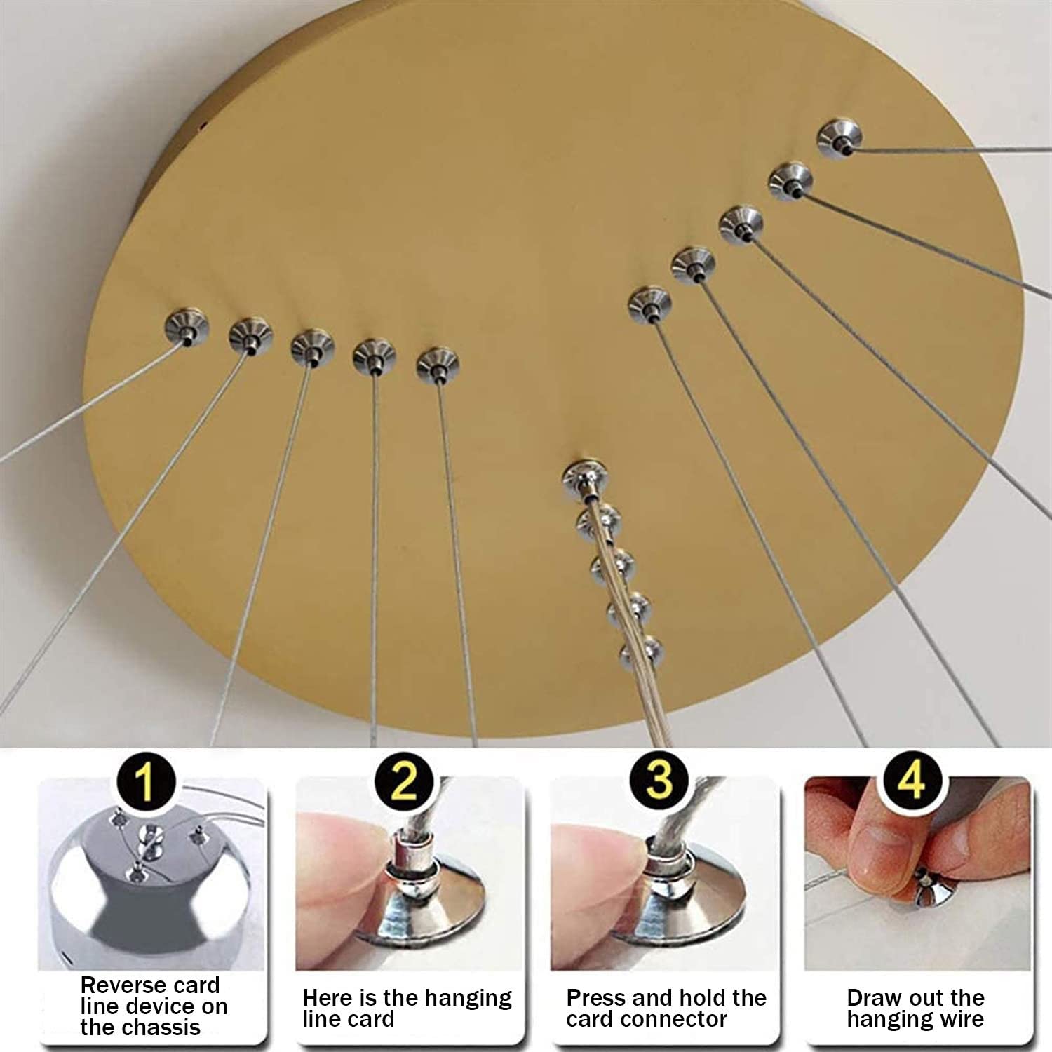 Moderna Lampada a Sospensione a LED Anelli Lampada a Sospensione Altezza Regolabile Lampadario a Soffitto Moderno Dimmerabile 3000k-6000k con Telecomando per Soggiorno Camera da Letto Sala da Pr