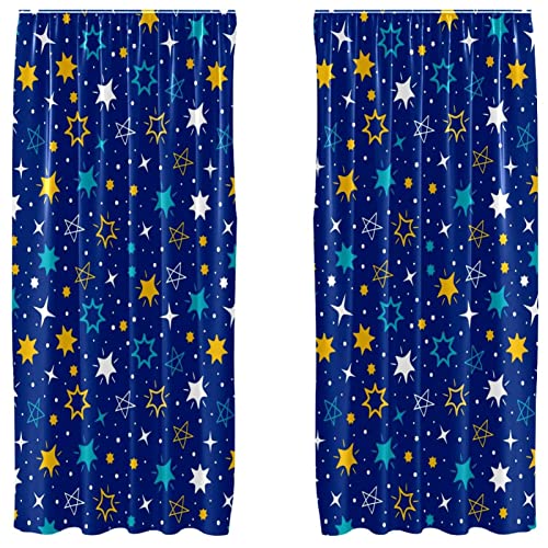 Cortinas de estrellas para evitar reflejos en cuartos infantiles paneles ligeros 55x84 2