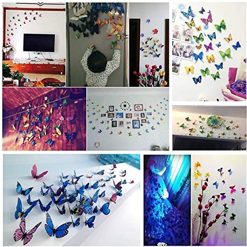 Imanes decorativos mariposa 3D en PVC 20 unidades miniatura 4